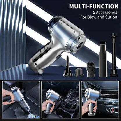 Powerful Wireless Rechargeable 3-in-1 Vacuum Cleaner – Car, Home & Travel Use